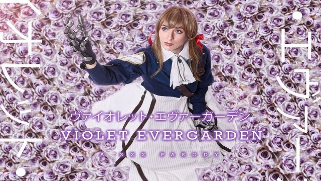 Busty Angel Youngs in the role of Violet Evergard, showing his gratitude